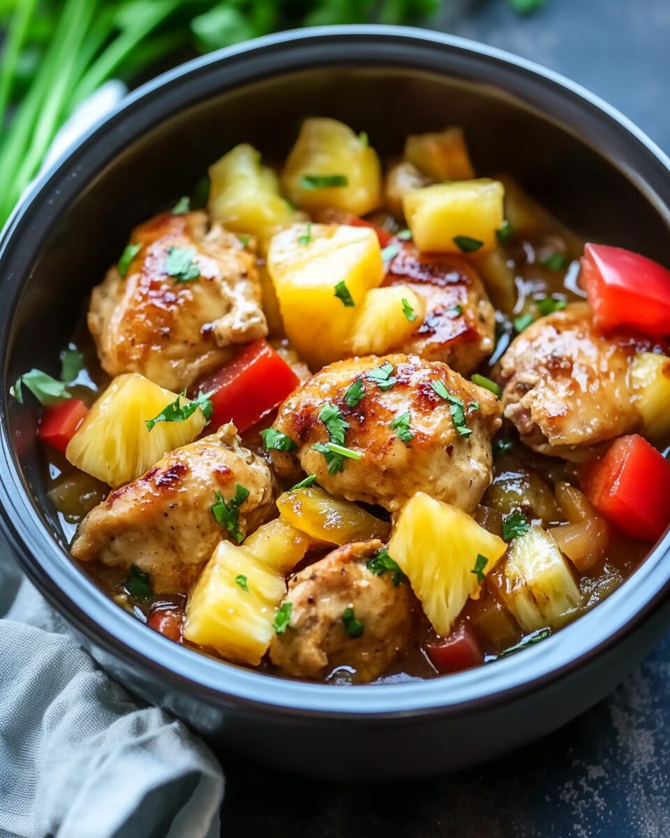 Crockpot Pineapple Chicken