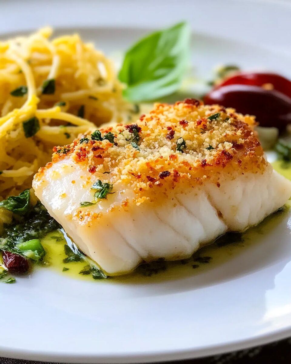 Crunchy Pecorino Baked Cod