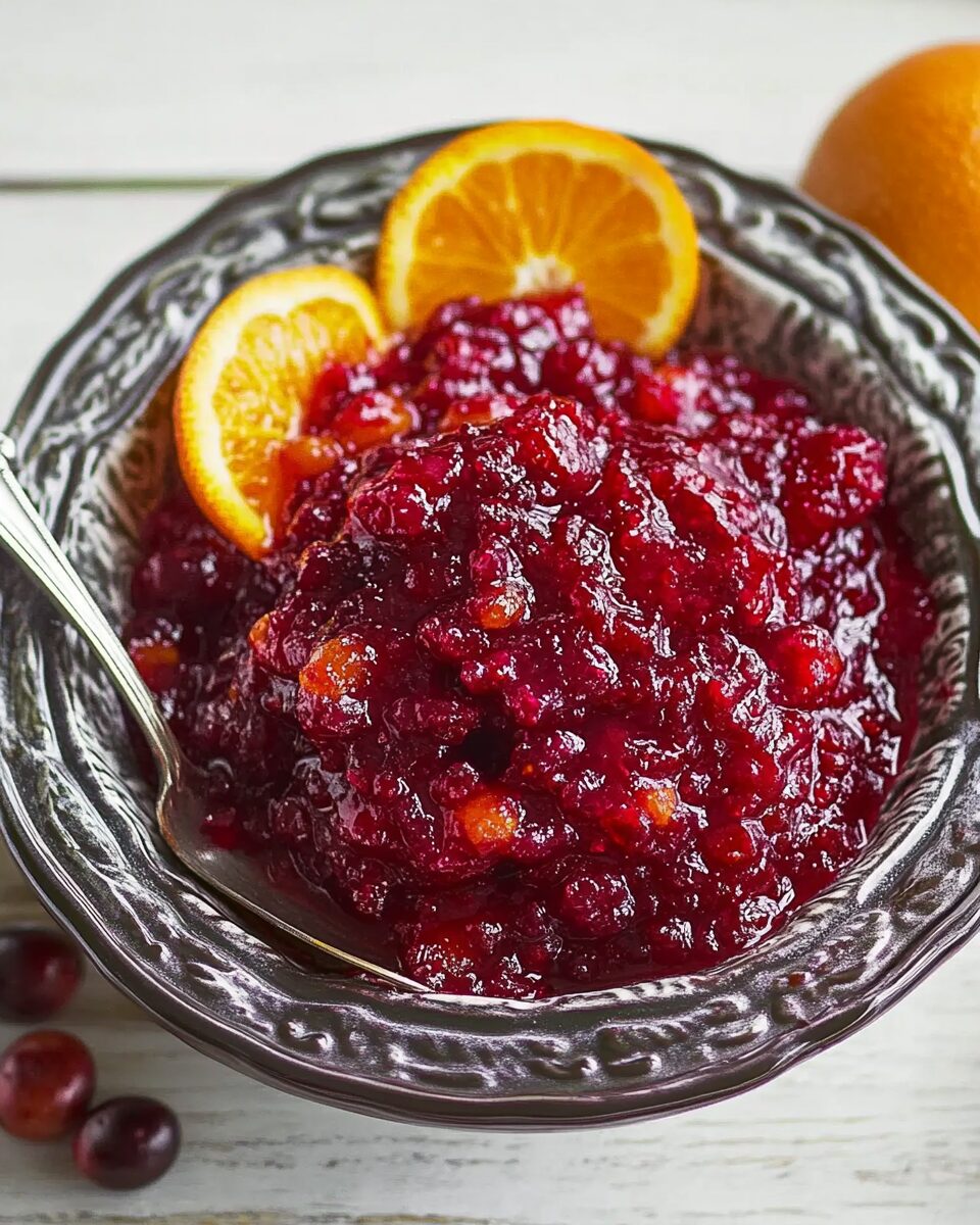 Easy Cranberry Orange Relish