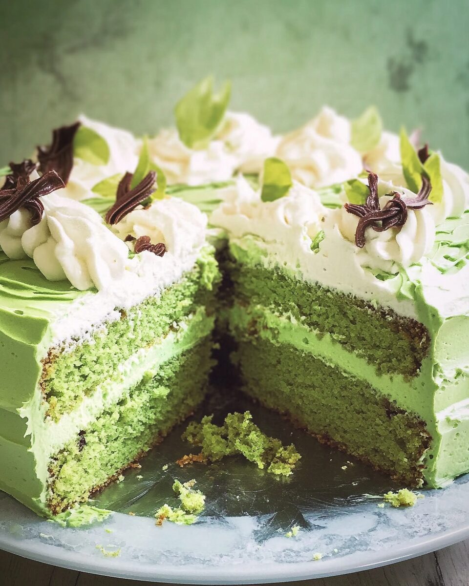 Matcha Mascarpone Layer Cake