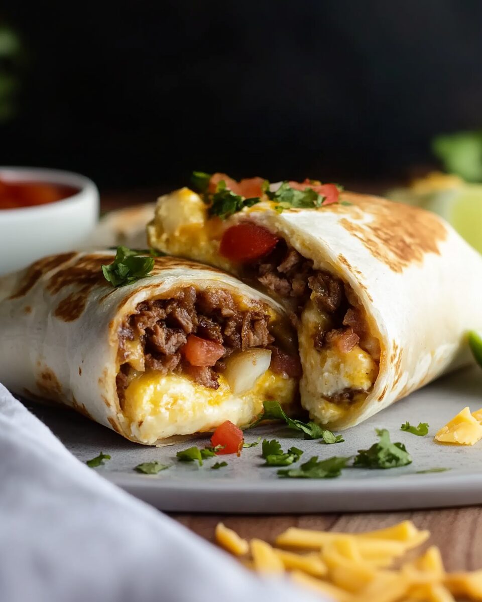 Carne Asada Breakfast Burrito