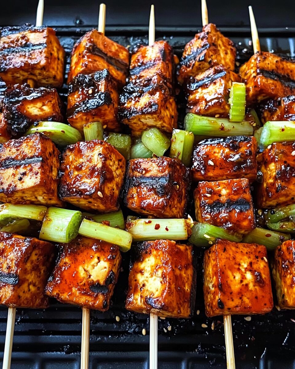 Vegan Korean Tofu and Leek Barbecue