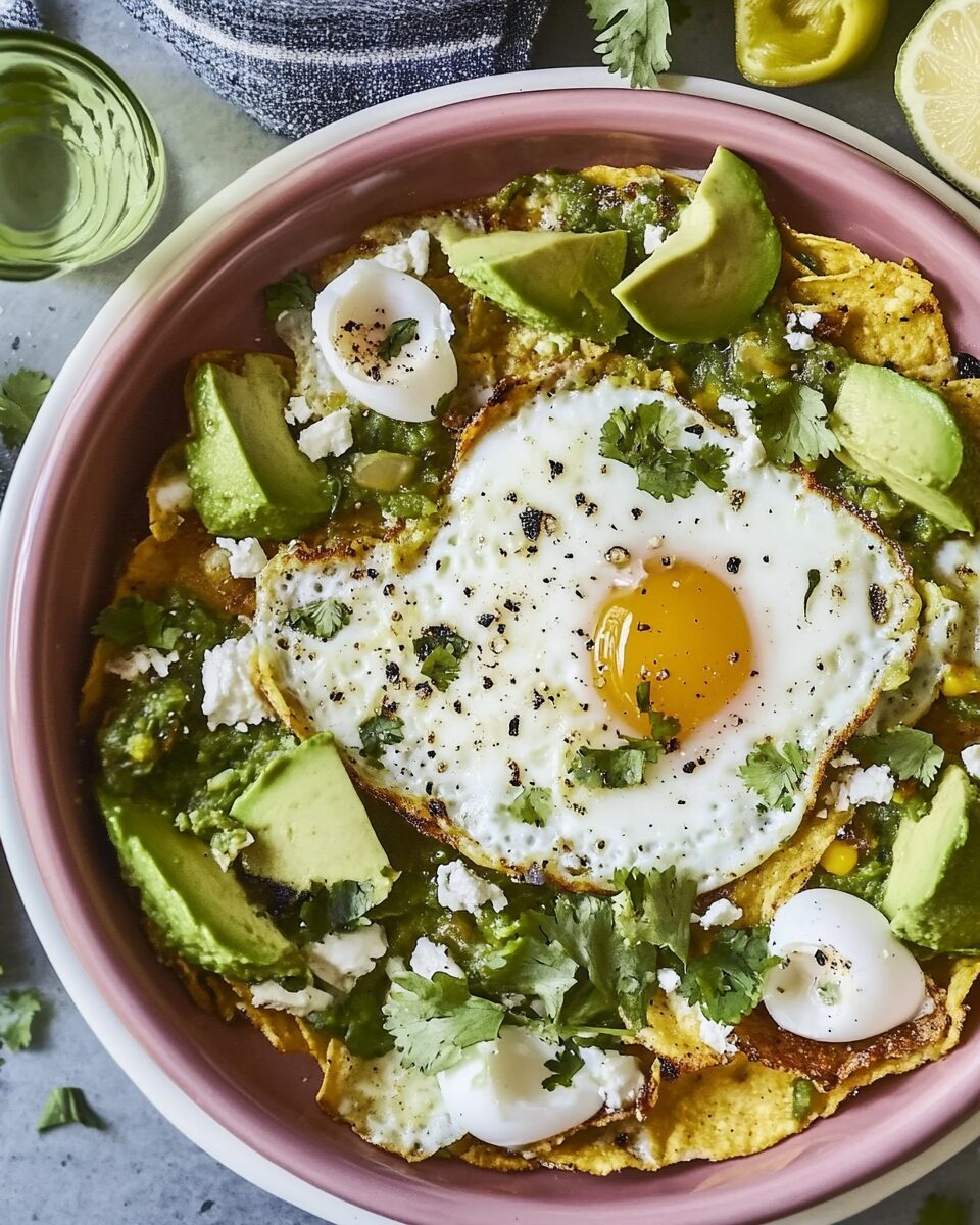 Verde Chilaquiles with Eggs