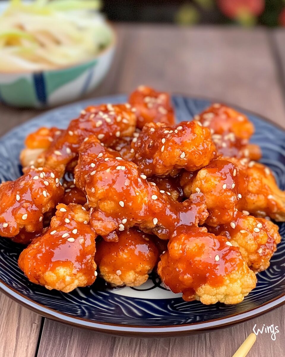 Korean Baked Cauliflower Wings