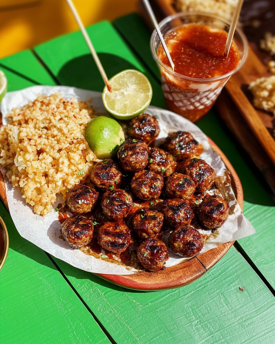 Guava BBQ Tajin Meatballs