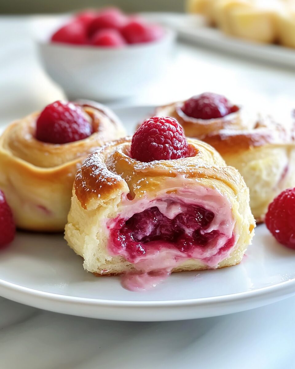 Raspberry Cream Cheese Sweet Rolls