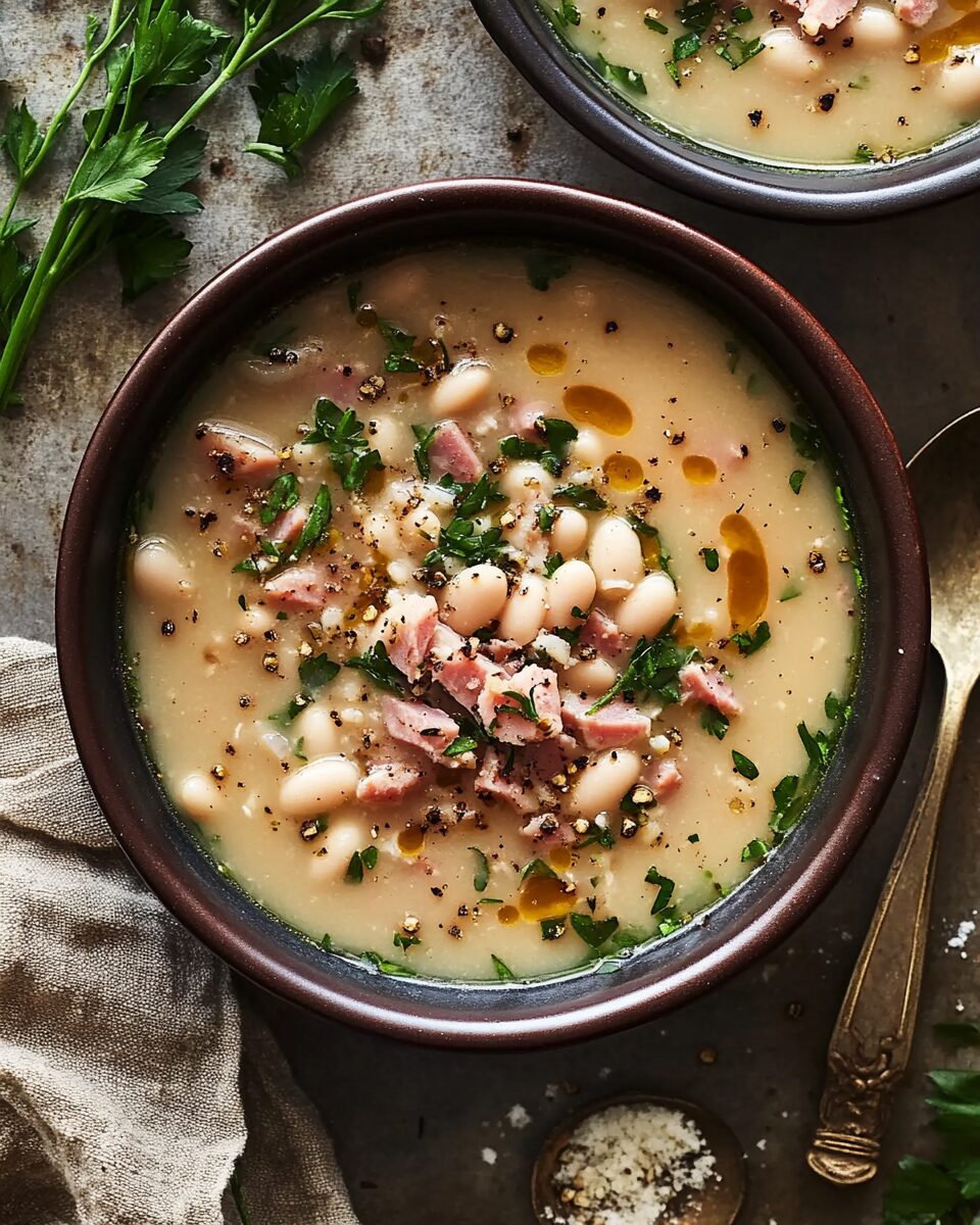 Hearty White Bean and Ham Soup
