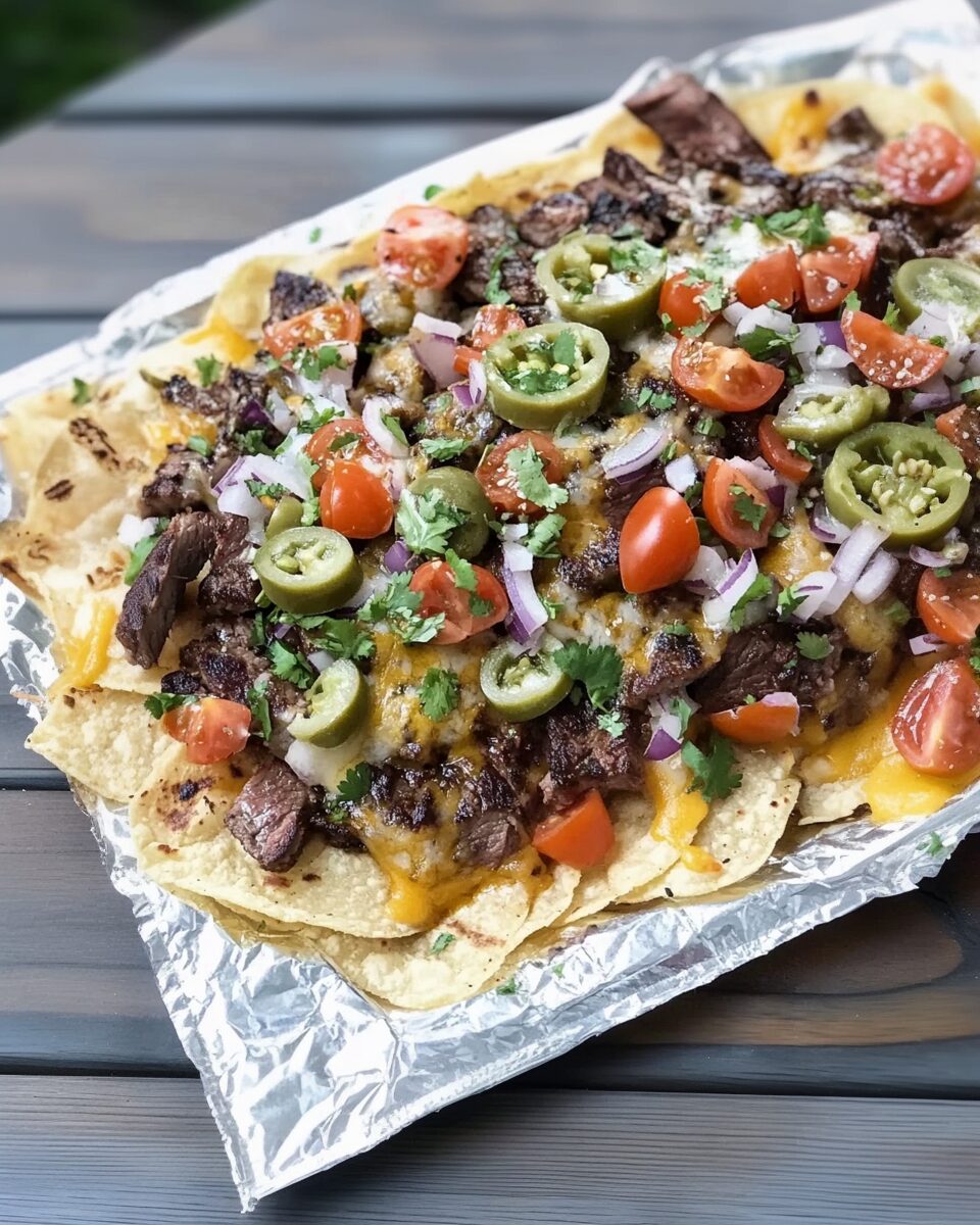 Zesty Marinated Steak Nachos