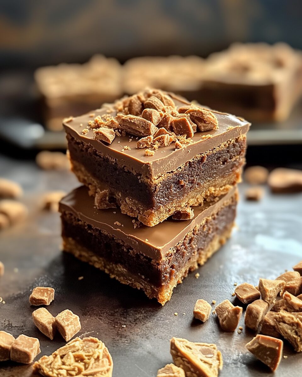 Chocolate Biscoff Blondies