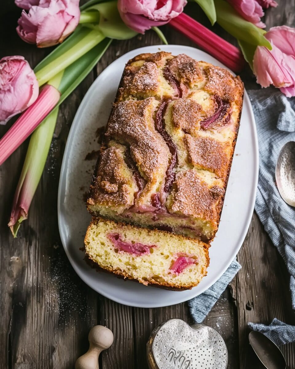 Cinnamon Swirl Rhubarb Bread