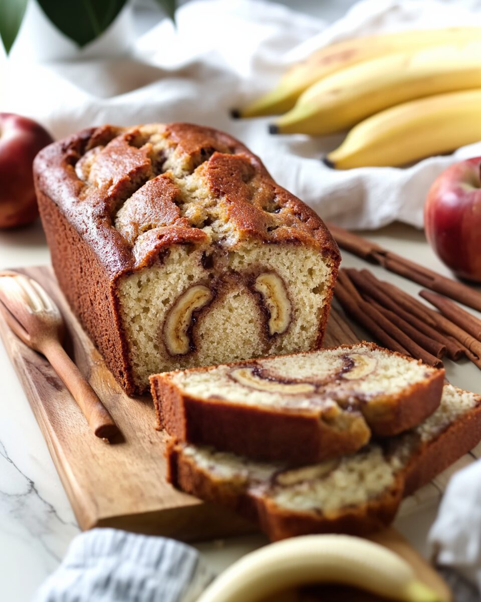 Classic Cinnamon Swirl Banana Bread