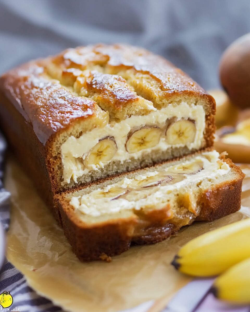Cream Cheese-Filled Banana Bread