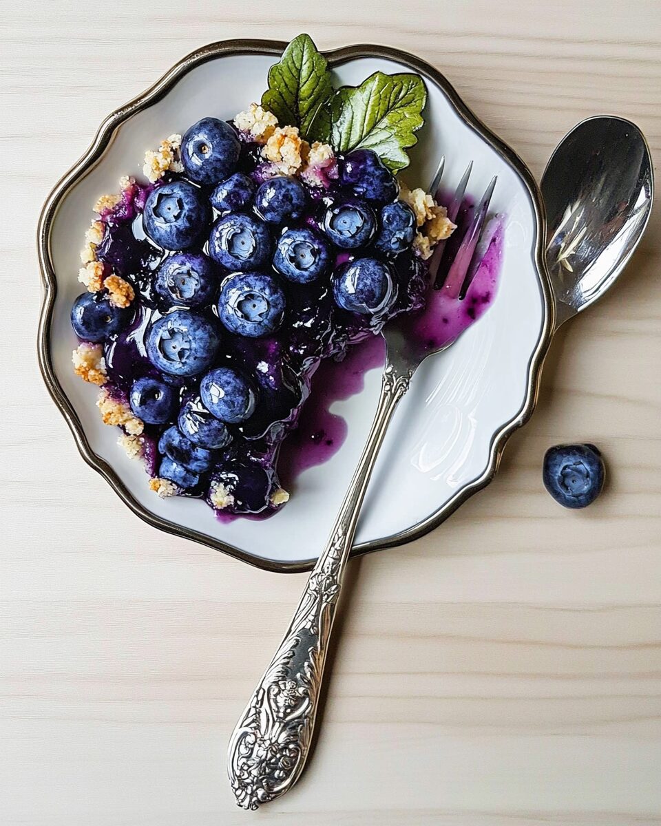 Easy Blueberry Rhubarb Crisp