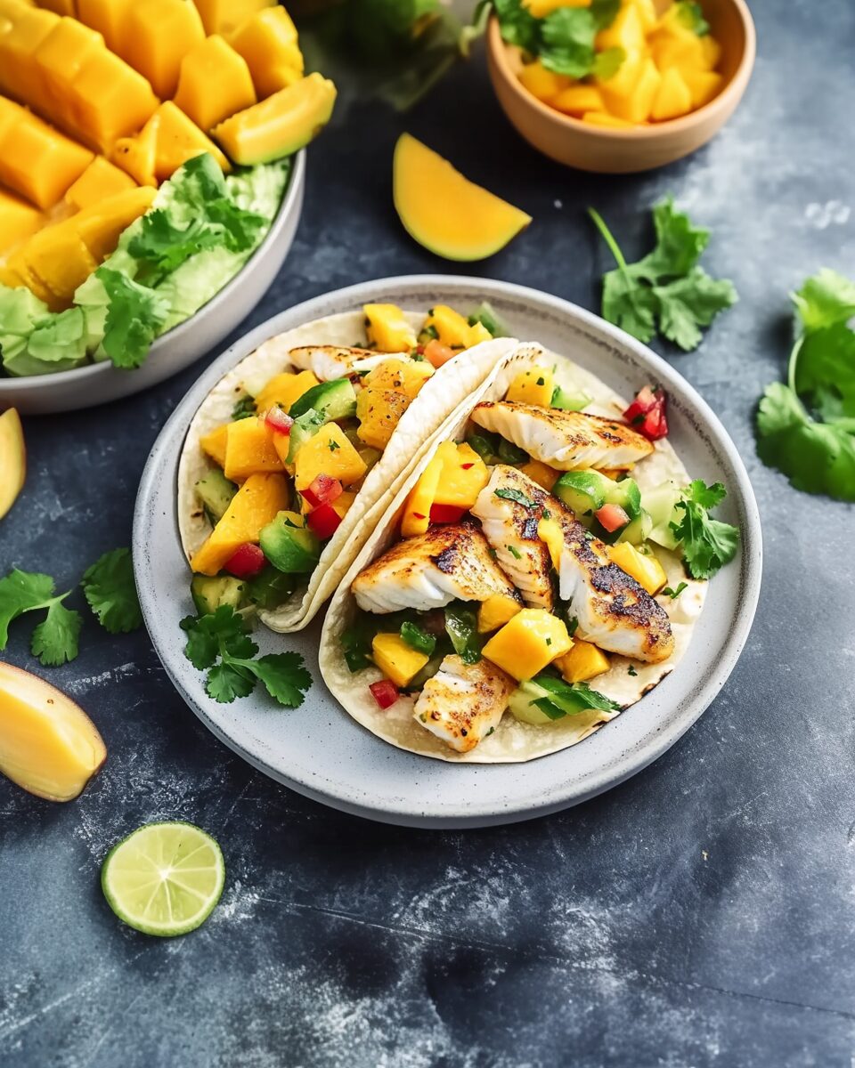 Easy Fish Tacos with Mango Salsa