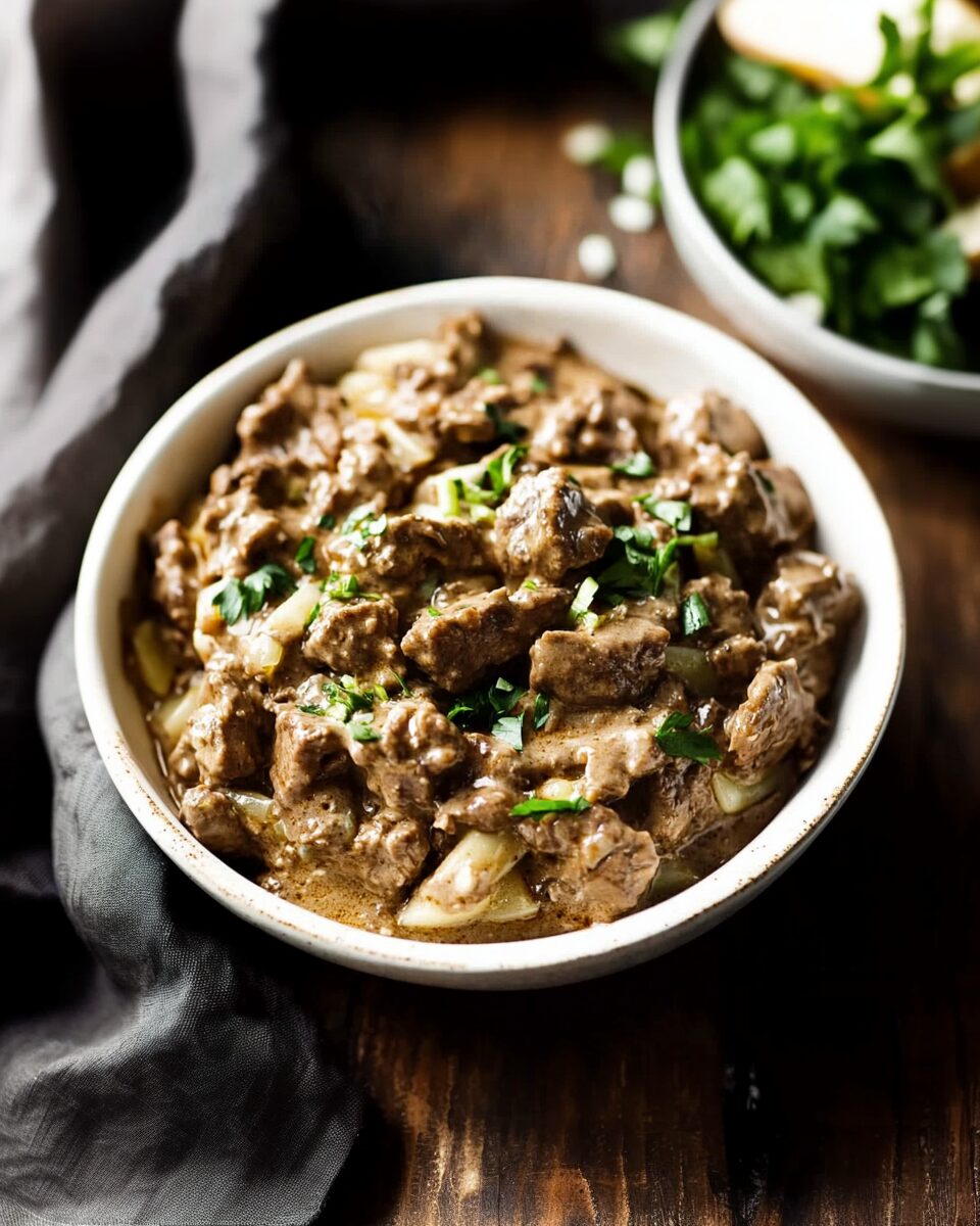 Low Carb Beef Stroganoff