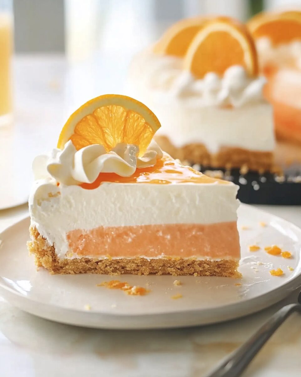 No-Bake Orange Creamsicle Cheesecake