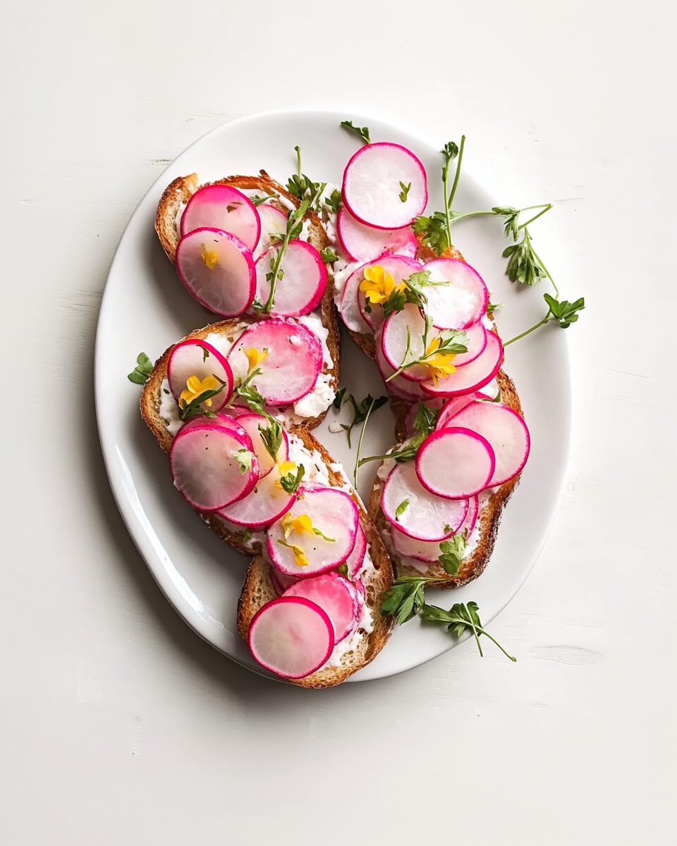 Radish Toasts