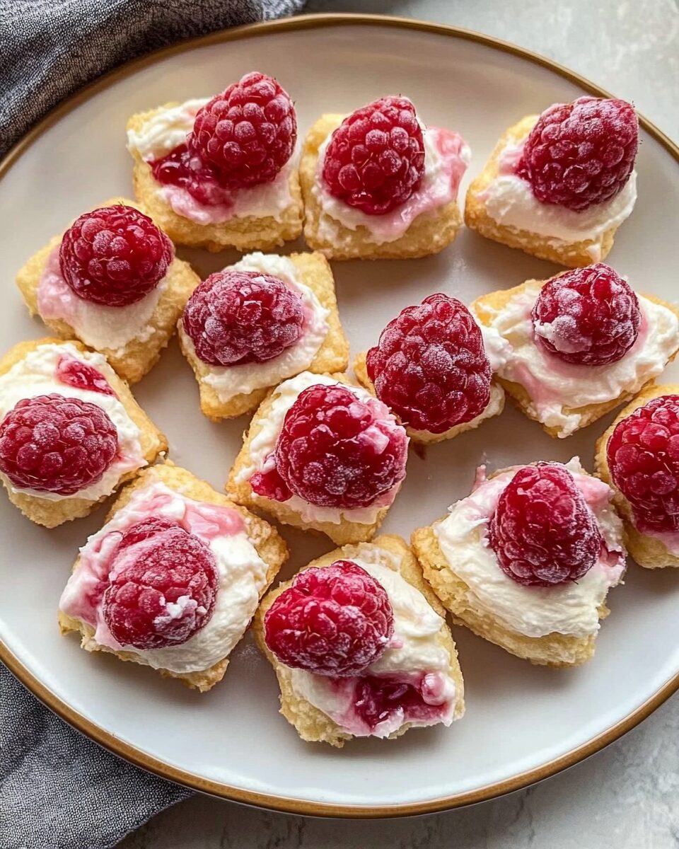 Raspberry Cream Cheese Bites