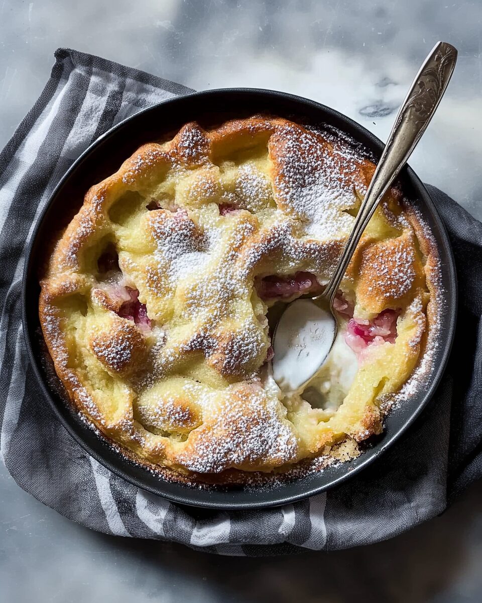 Rhubarb Dutch Baby