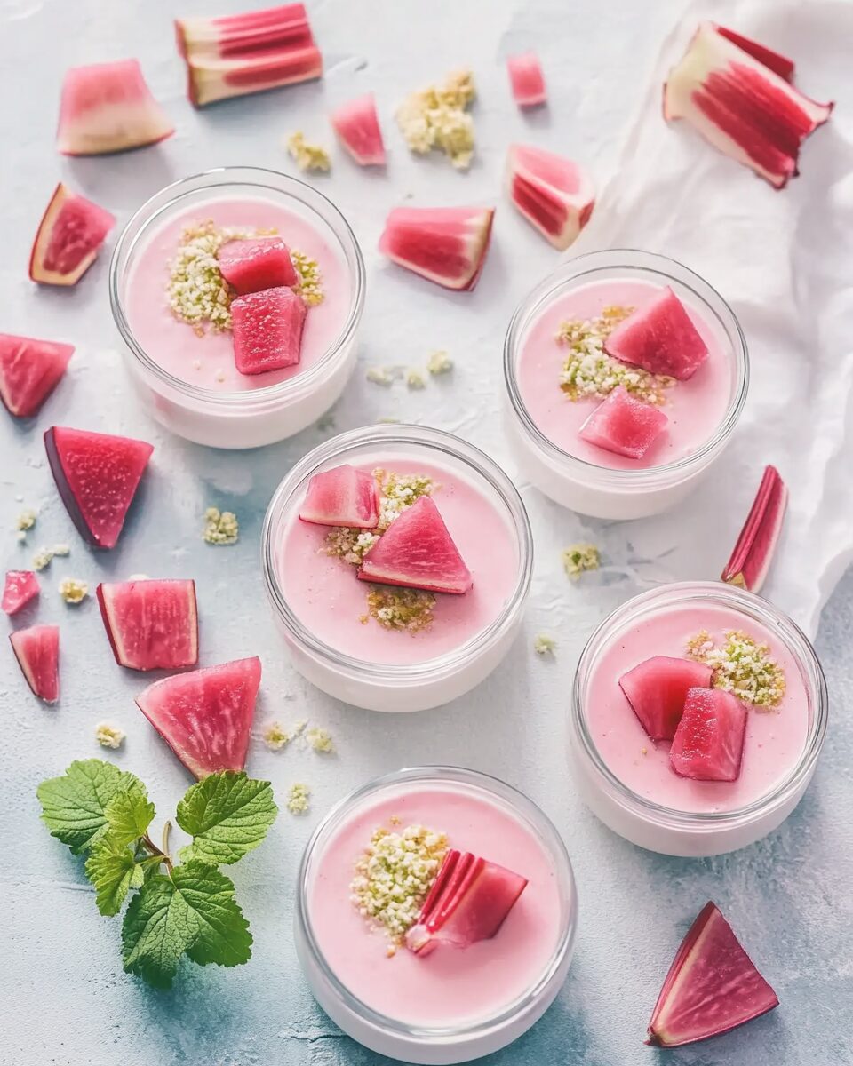 Rhubarb Panna Cotta