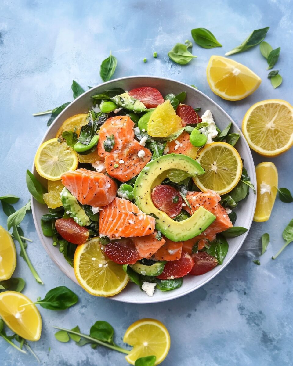 Salmon Citrus Salad with Avocado