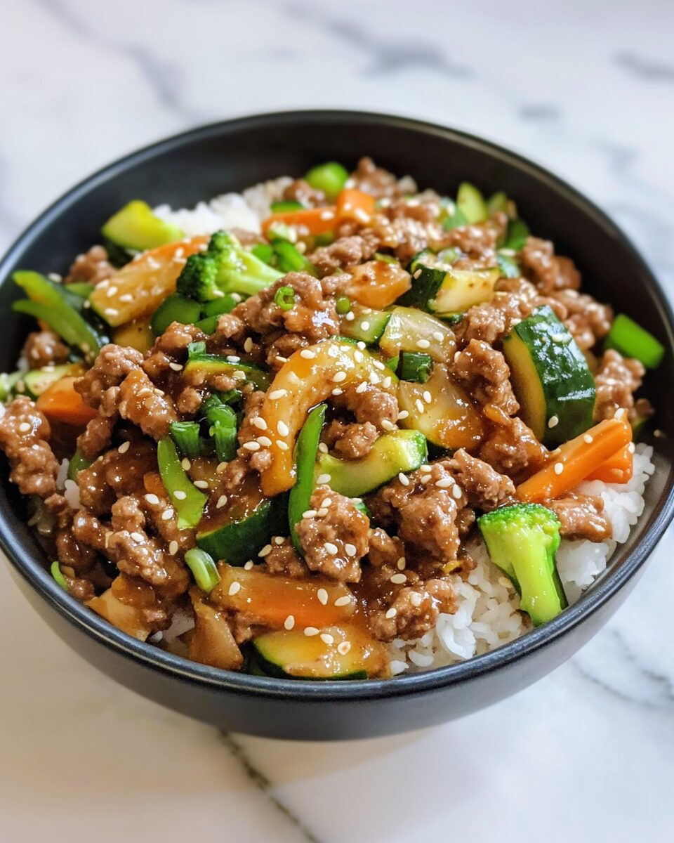 Teriyaki Ground Beef Stir Fry