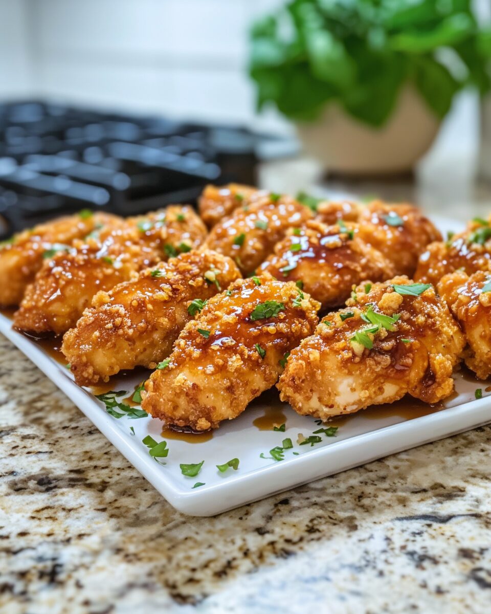 Baked Crunchy Hot Honey Chicken