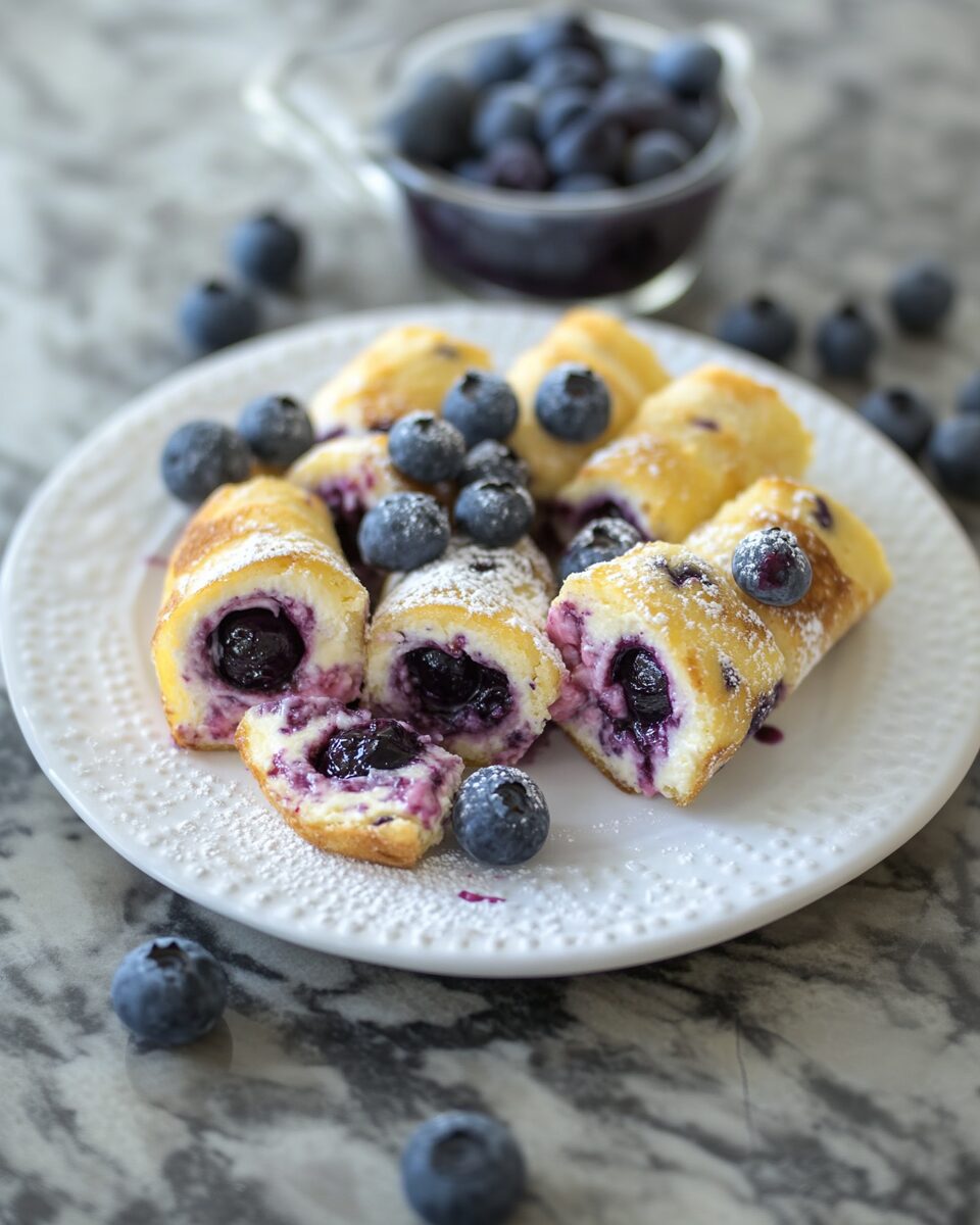 Blueberry Cream Cheese Roll-Ups