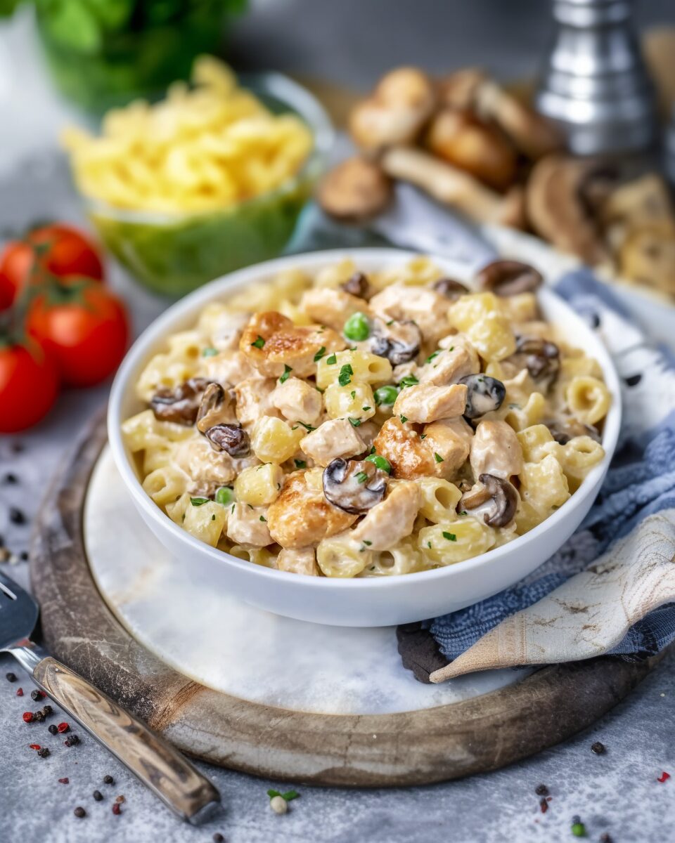 Creamy Chicken and Mushroom Pasta