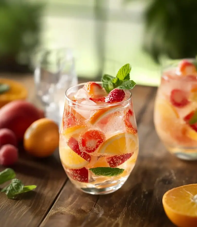 Fruit-Infused Ginger Ale Mocktail