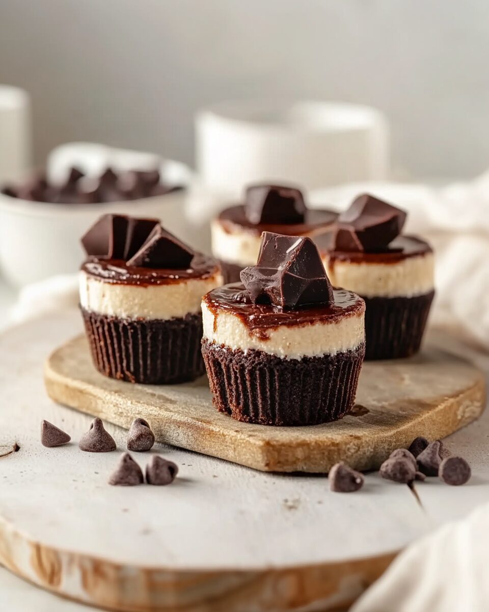 Mini Chocolate Cheesecakes