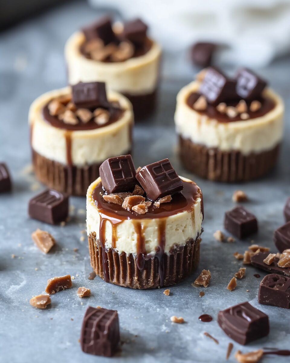 Mini Rolo Cheesecakes