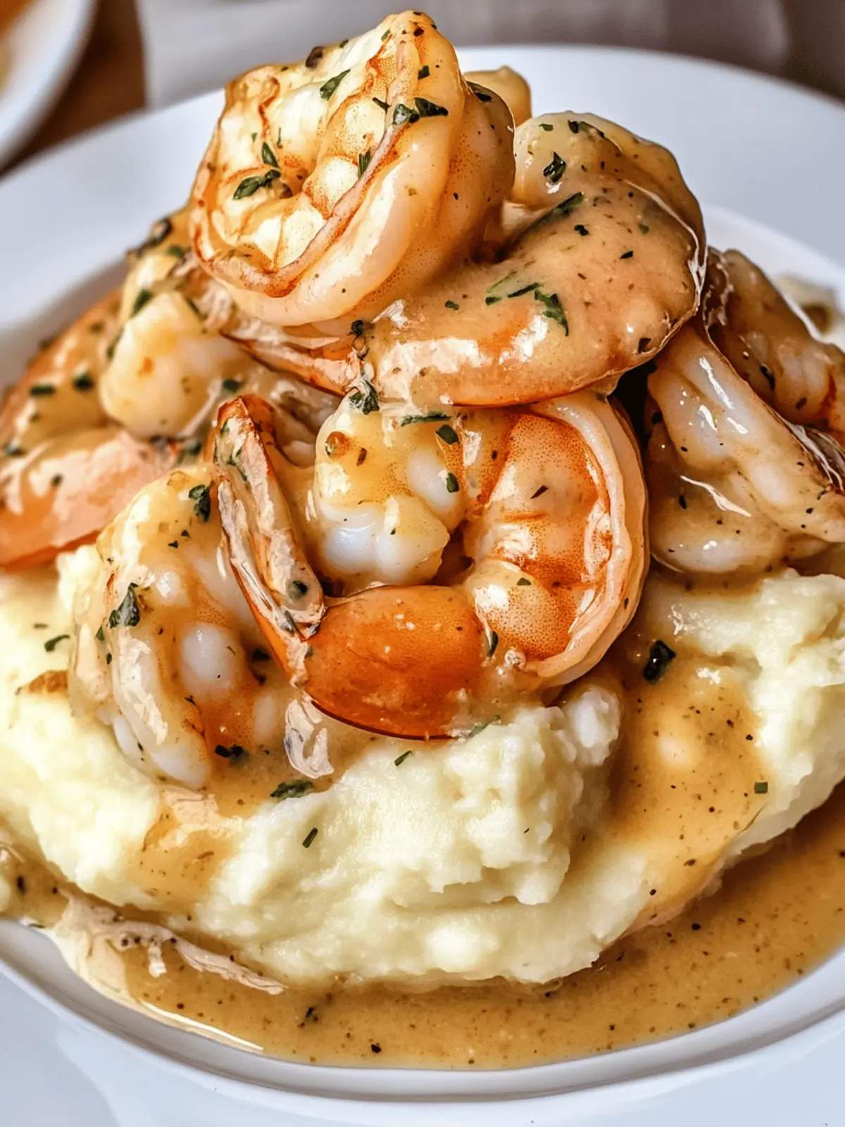 Garlic Shrimp Over Mashed Potatoes: Comfort Food Bliss