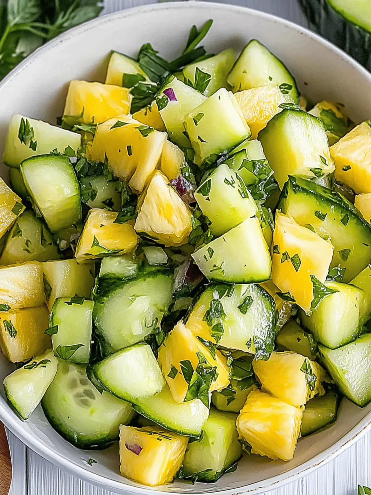 Delightful Pineapple Cucumber Salad to Brighten Your Summer