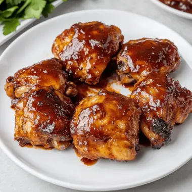 Air Fryer BBQ Chicken Thighs