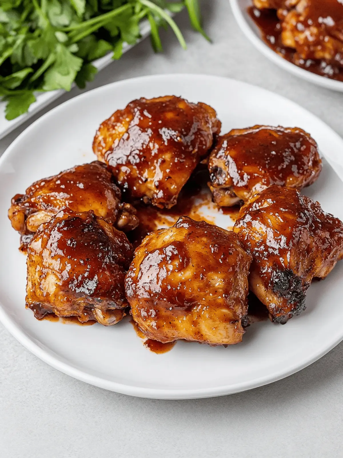 Air Fryer BBQ Chicken Thighs