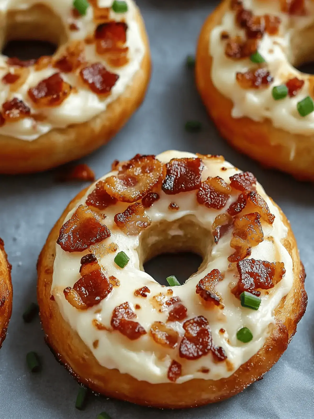 Bacon Cream Cheese Bagels