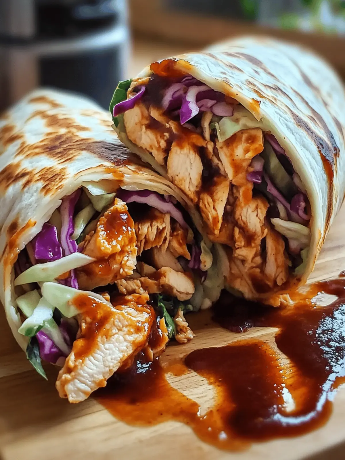 BBQ Chicken Coleslaw Wraps for Quick, Flavorful Meals