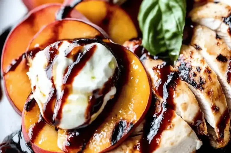 Peach Caprese Grilled Chicken