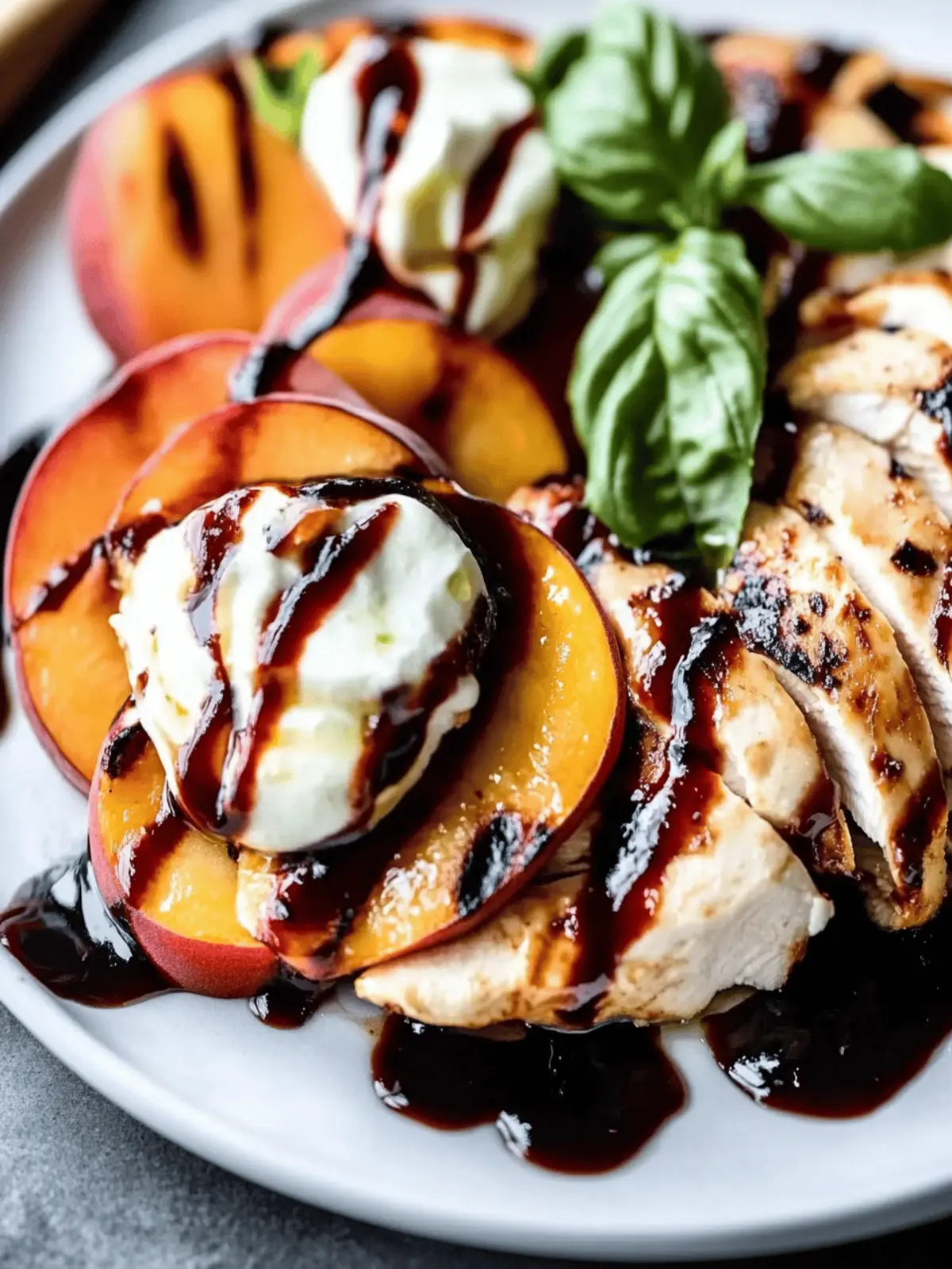 Peach Caprese Grilled Chicken