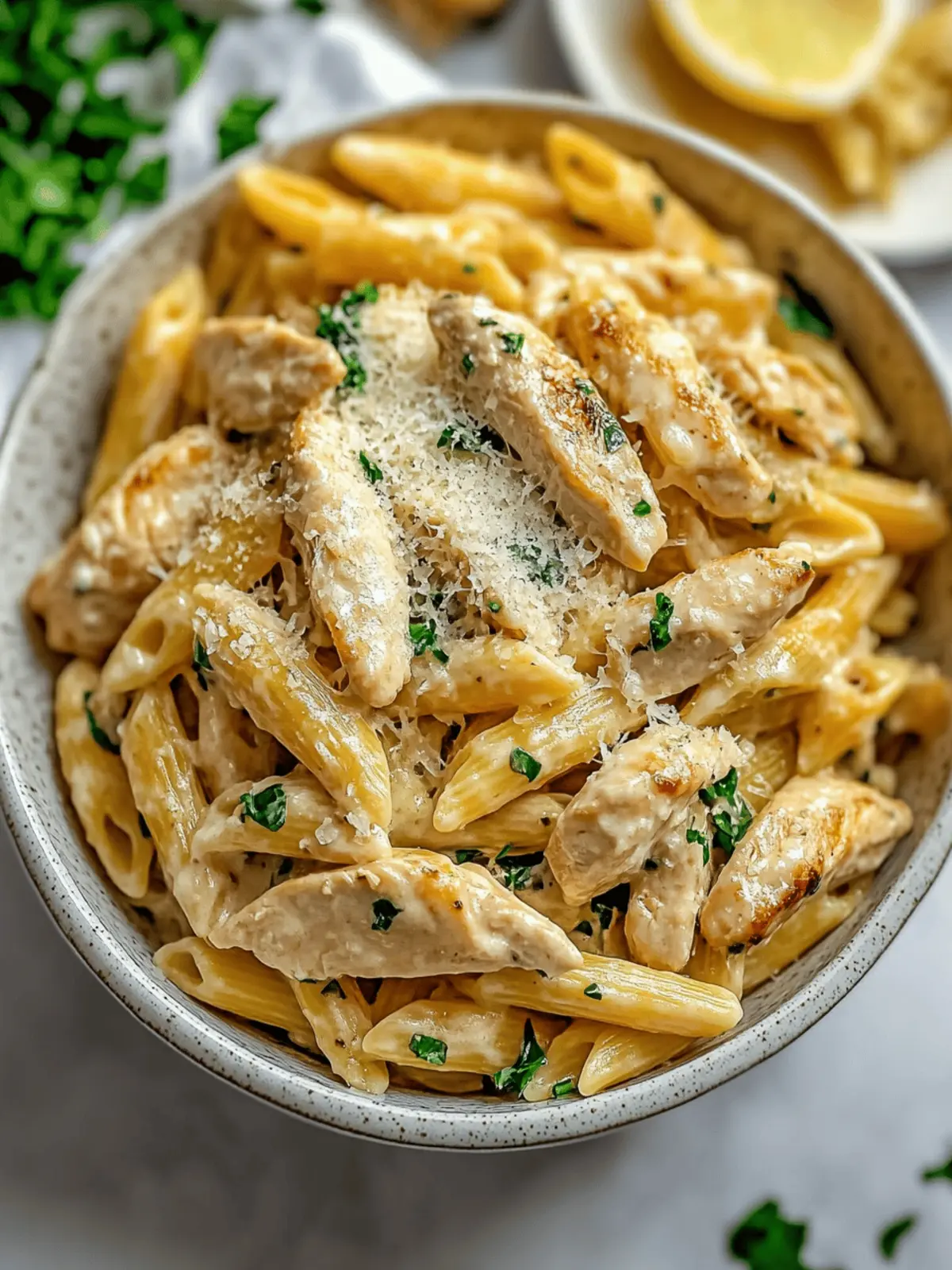 Garlic Parmesan Chicken Pasta
