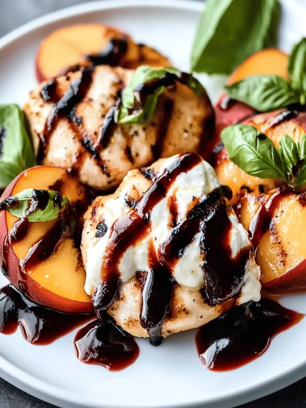 Peach Caprese Grilled Chicken