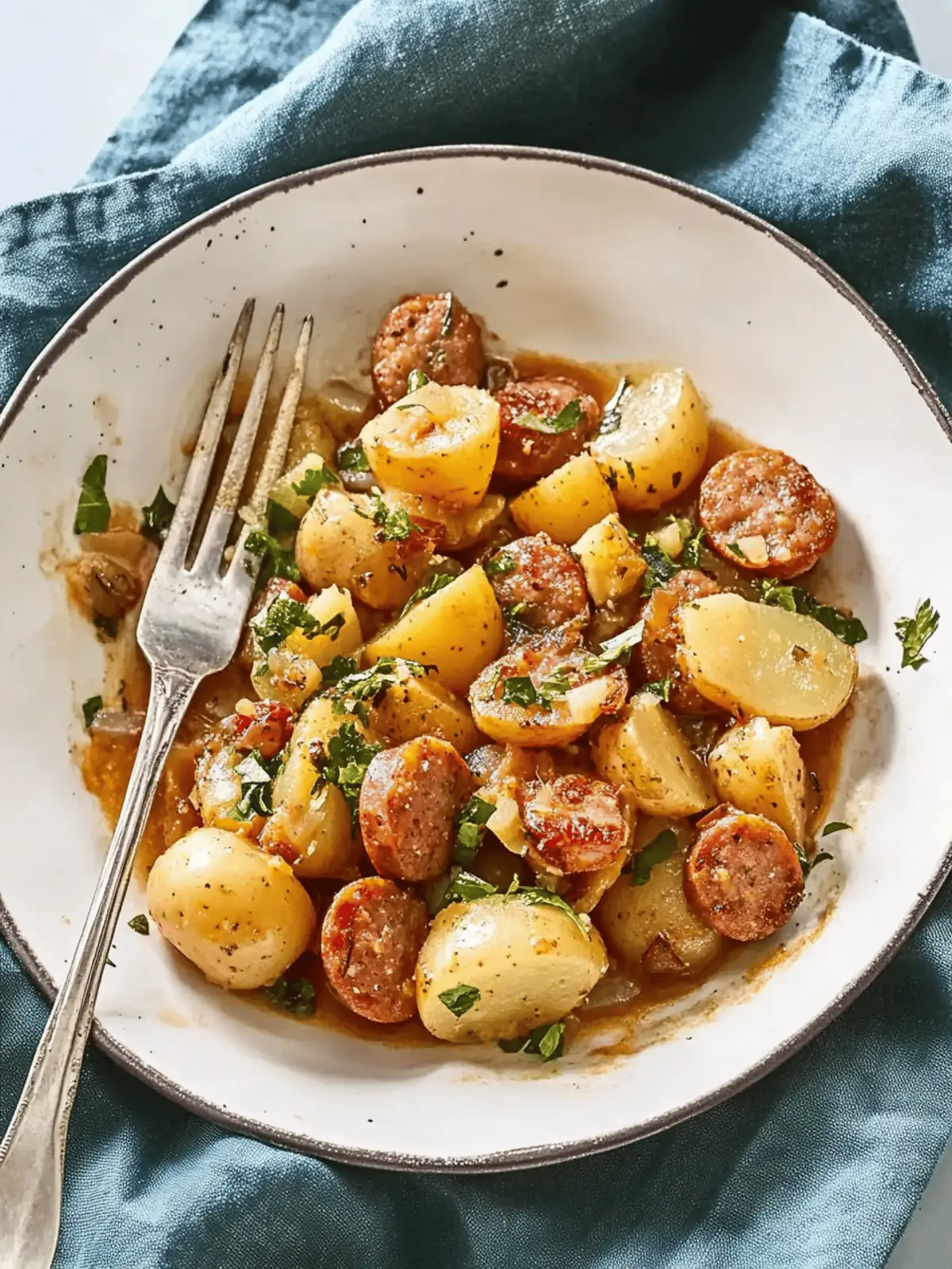 Savory Swamp Potatoes and Sausage in a Slow Cooker Delight