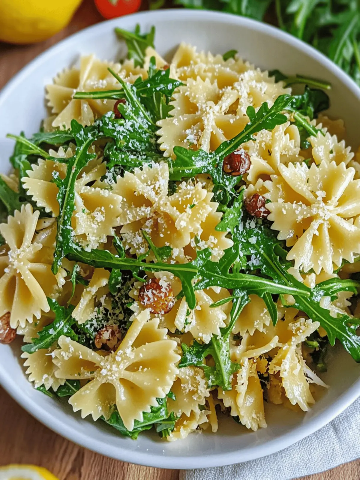 Zesty Lemon Arugula Pasta Salad for a Refreshing Dinner