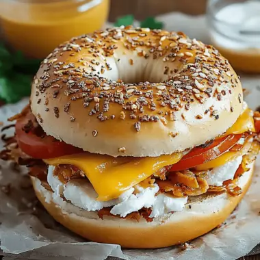 Hot Bagel Sandwiches