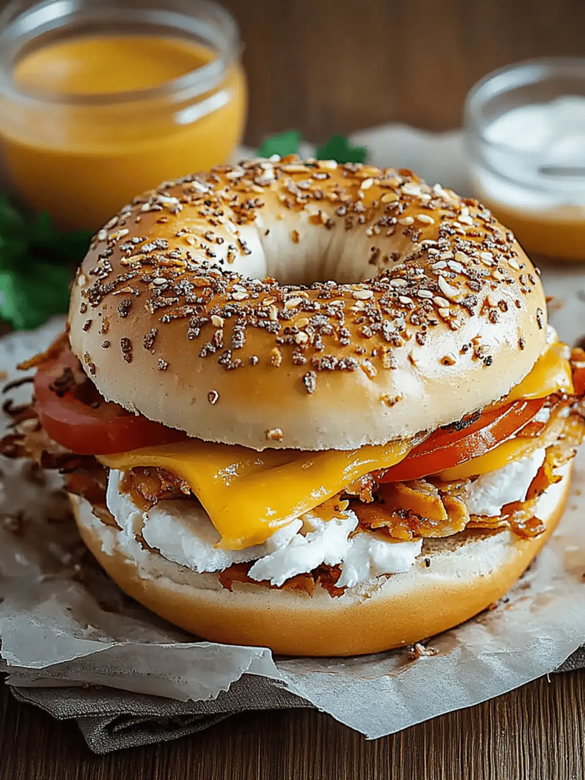 Hot Bagel Sandwiches
