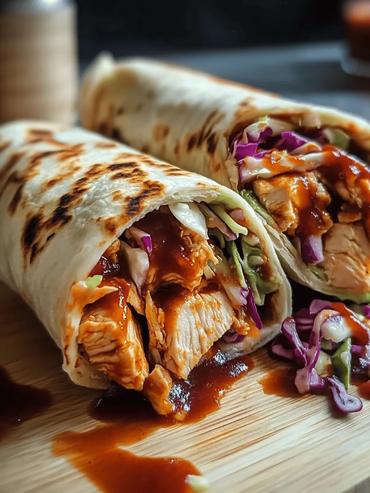 BBQ Chicken Coleslaw Wraps for Quick, Flavorful Meals