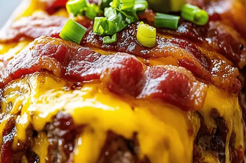 BBQ Bacon Cheeseburger Meatloaf