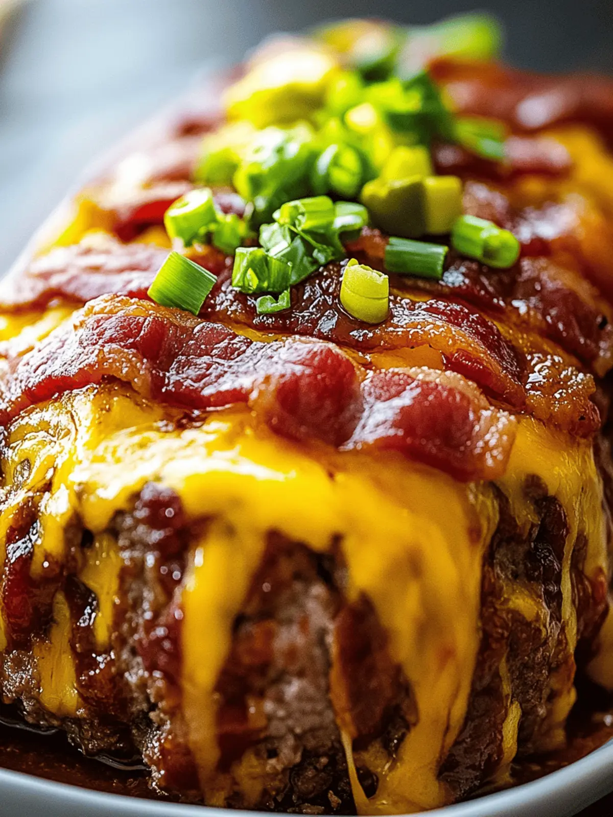 BBQ Bacon Cheeseburger Meatloaf
