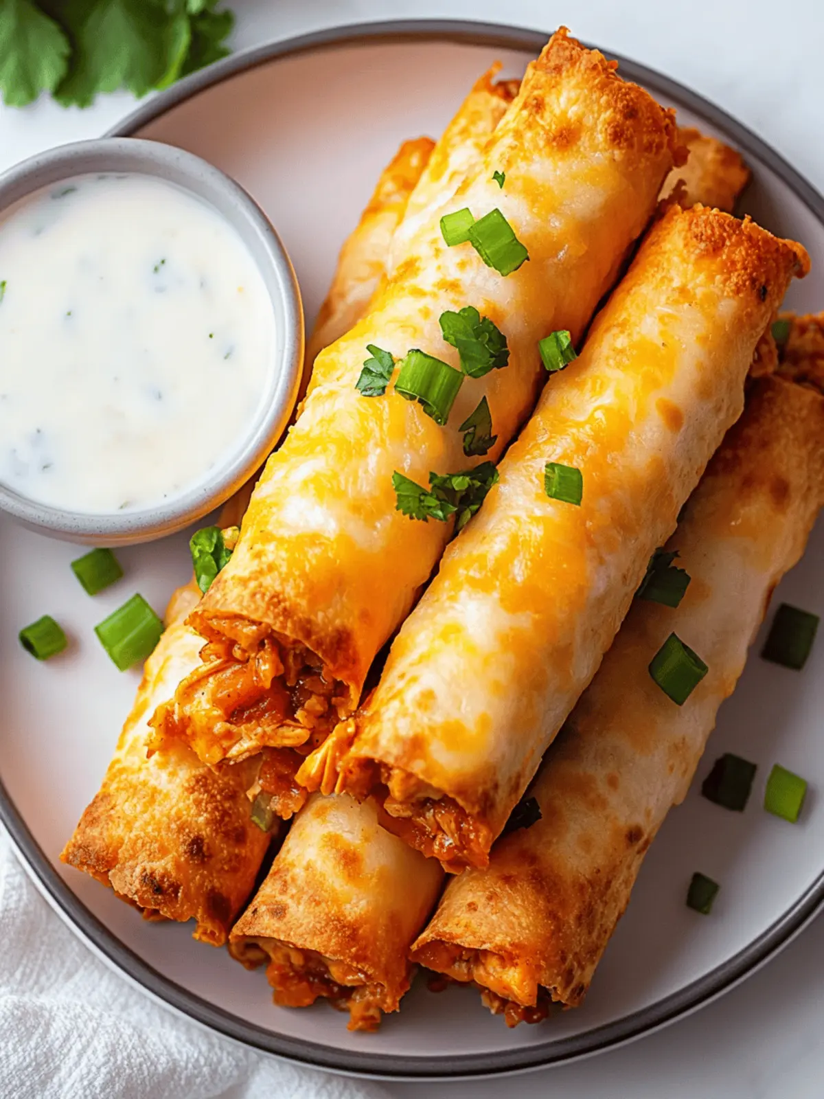 Buffalo Chicken Taquitos